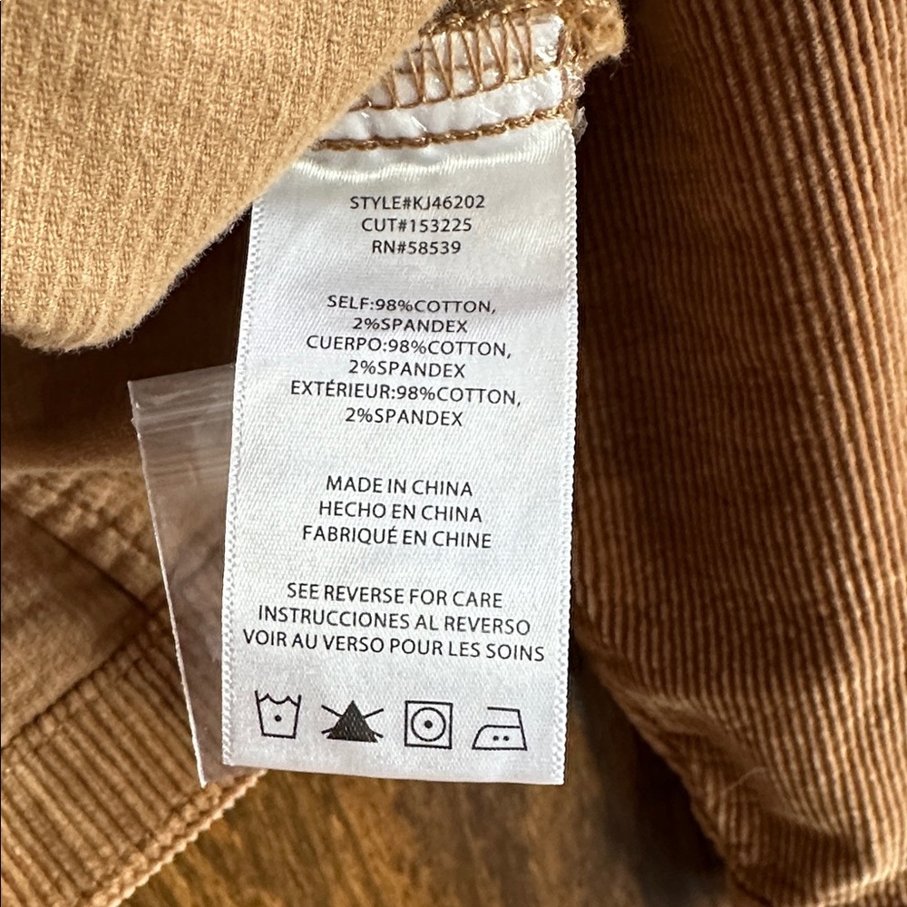 Kut from the Kloth Tan Corduroy Utility Jacket - Picture 6 of 8